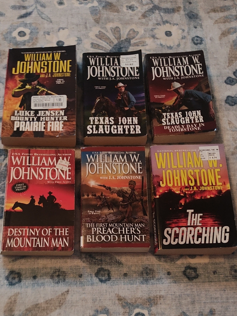 WESTERN BOOK SET: AUTHOR WILLIAM JOHNSONE COLLECTION